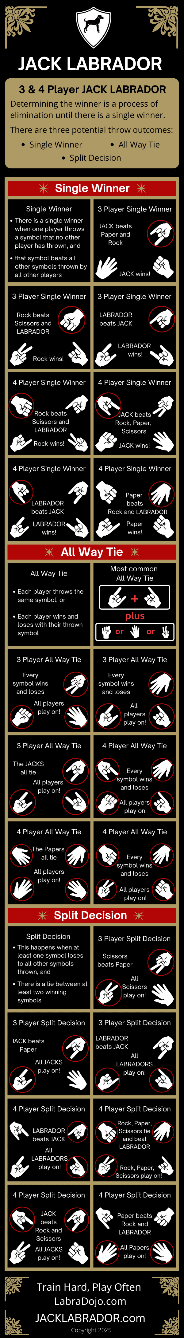 3 & 4 player jack labrador